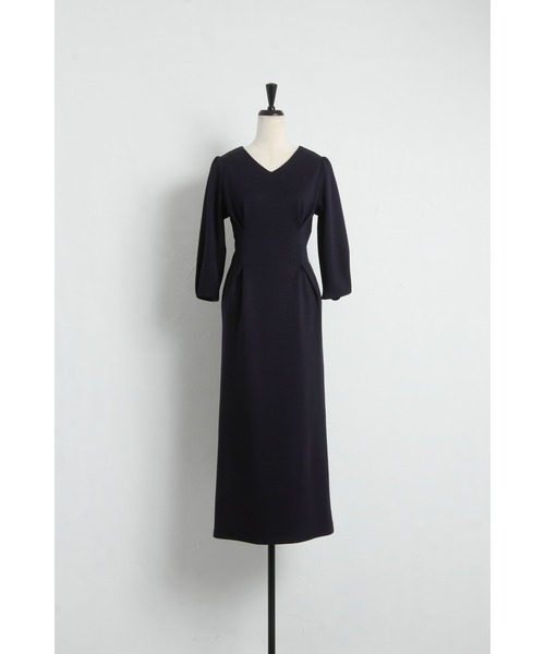 &. NOSTALGIA(アンドドットノスタルジア)の「【yuumiさんコラボ】ダンボールポンチタックワンピース(ワンピース・レディース・アイボリー/ダークネイビー・FREE)」の16枚目の写真