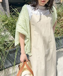 Meli rich | バックギャザーキャミワンピース(ジャンパースカート)