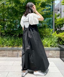 Meli rich | バックギャザーキャミワンピース(ジャンパースカート)