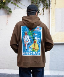 <Le Pigeon Voyageur>裏毛スウェット バックプリント アドバダイジングプルオーバーフーディ