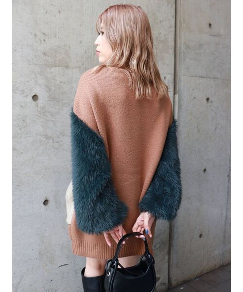 MURUA(ムルーア)の「オーバーボリュームニットカーデ(カーディガン/ボレロ・レディース・ベージュ・FREE)」の19枚目の写真