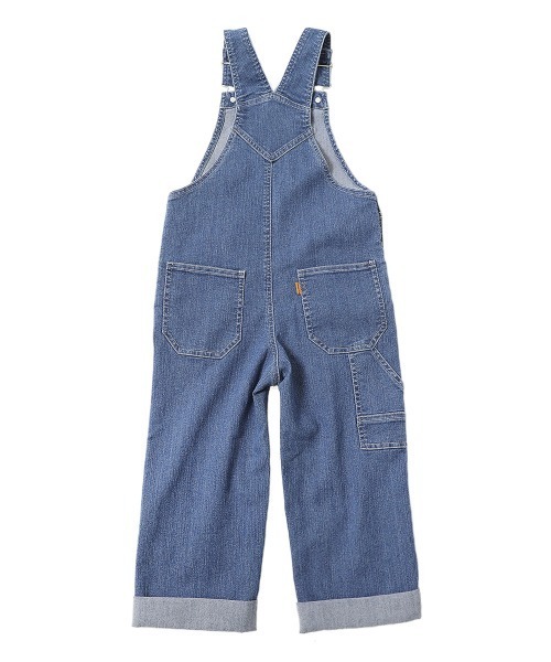 devirock（デビロック）の「楽デニム サロペット（サロペット/オーバーオール・キッズ・ネイビー/サックスブルー・100cm/110cm/120cm/130cm/140cm/150cm/160cm）」の8枚目の写真