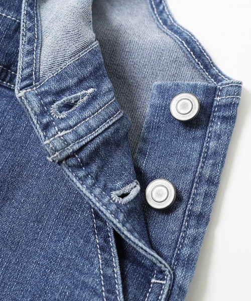 devirock（デビロック）の「楽デニム サロペット（サロペット/オーバーオール・キッズ・ネイビー/サックスブルー・100cm/110cm/120cm/130cm/140cm/150cm/160cm）」の11枚目の写真