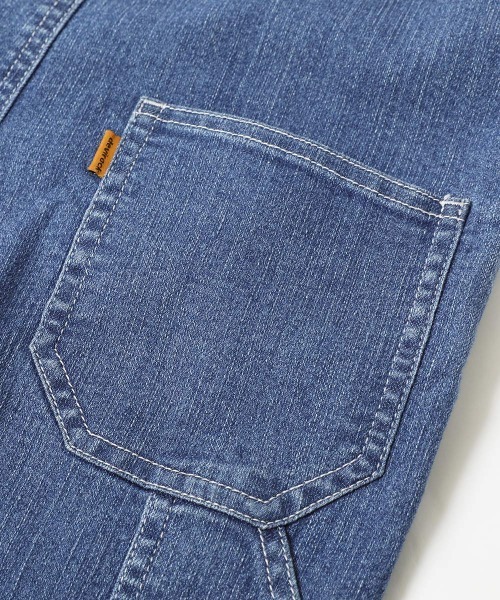 devirock（デビロック）の「楽デニム サロペット（サロペット/オーバーオール・キッズ・ネイビー/サックスブルー・100cm/110cm/120cm/130cm/140cm/150cm/160cm）」の12枚目の写真