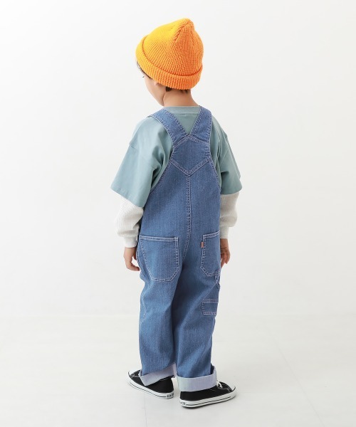 devirock（デビロック）の「楽デニム サロペット（サロペット/オーバーオール・キッズ・ネイビー/サックスブルー・100cm/110cm/120cm/130cm/140cm/150cm/160cm）」の18枚目の写真