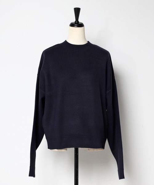 BONJOUR SAGAN バックロゴニットプルオーバー　navy Bonjour Sagan（ボンジュールサガン）の「バックロゴニットプル