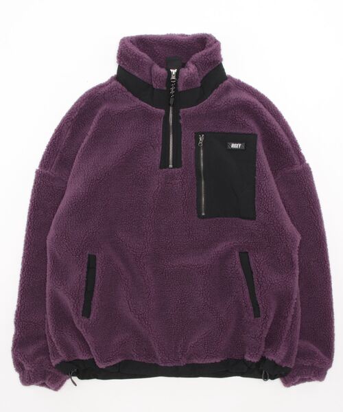 ROXY（ロキシー）の「BOA HALFZIP/ロキシーボアハーフジップ（スウェット・レディース・ピンク/ブラック/マルチ・SMALL/MEDIUM/LARGE）」の14枚目の写真