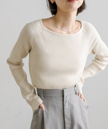 mystic | 【カラー展開豊富】クルーリブニット(ニット/セーター)