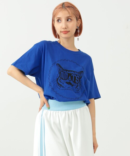 mmts（マミタス）の「〈UNISEX〉"マミタス"さま サングラス Tシャツ（Tシャツ/カットソー・レディース・ホワイト/ピンク/ブルー・M/XL/L/S）」の2枚目の写真