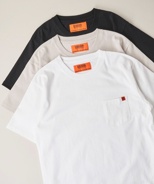 UNIVERSAL OVERALL（ユニバーサルオーバーオール）の「【UNIVERSAL OVERALL】 POCKET T-SHIRTS / ポケット半袖Tシャツ（Tシャツ/カットソー・メンズ・グレー/ブラック/ネイビー/ホワイト/グリーン/オートミール・SMALL/MEDIUM/LARGE/X-LARGE）」の15枚目の写真