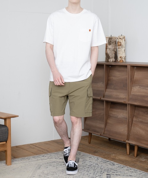 UNIVERSAL OVERALL（ユニバーサルオーバーオール）の「【UNIVERSAL OVERALL】 POCKET T-SHIRTS / ポケット半袖Tシャツ（Tシャツ/カットソー・メンズ・グレー/ブラック/ネイビー/ホワイト/グリーン/オートミール・SMALL/MEDIUM/LARGE/X-LARGE）」の7枚目の写真