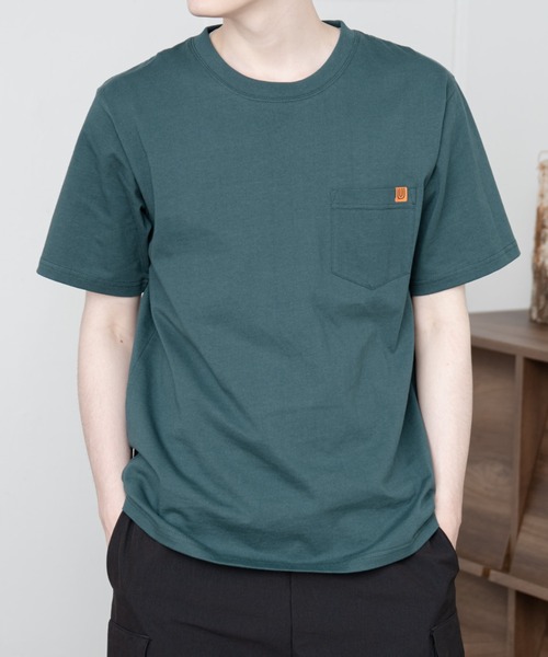 UNIVERSAL OVERALL（ユニバーサルオーバーオール）の「【UNIVERSAL OVERALL】 POCKET T-SHIRTS / ポケット半袖Tシャツ（Tシャツ/カットソー・メンズ・グレー/ブラック/ネイビー/ホワイト/グリーン/オートミール・SMALL/MEDIUM/LARGE/X-LARGE）」の12枚目の写真