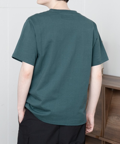 UNIVERSAL OVERALL（ユニバーサルオーバーオール）の「【UNIVERSAL OVERALL】 POCKET T-SHIRTS / ポケット半袖Tシャツ（Tシャツ/カットソー・メンズ・グレー/ブラック/ネイビー/ホワイト/グリーン/オートミール・SMALL/MEDIUM/LARGE/X-LARGE）」の14枚目の写真