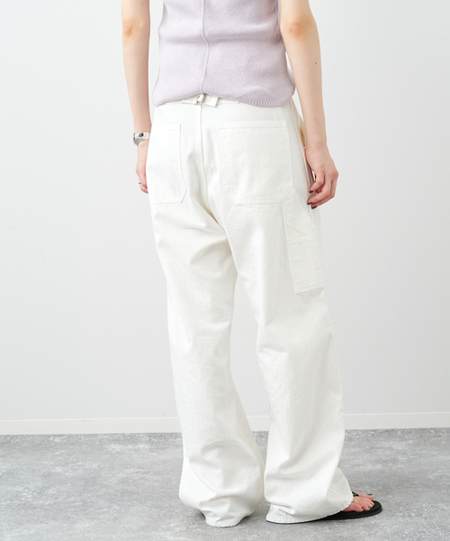 Plage プラージュ Painterパンツ ホワイト 34サイズ plage（プラージュ）の「《追加予約》Painter パンツ（）」 - WEAR
