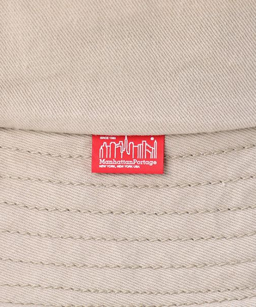 Manhattan Portage（マンハッタンポーテージ）の「Manhattan Portage/マンハッタンポーテージ ハット WAPPEN BUCKET HAT NYC MP190（ハット・メンズ・ベージュ系その他/グリーン系その他/ブラック×レッド・FREE）」の15枚目の写真