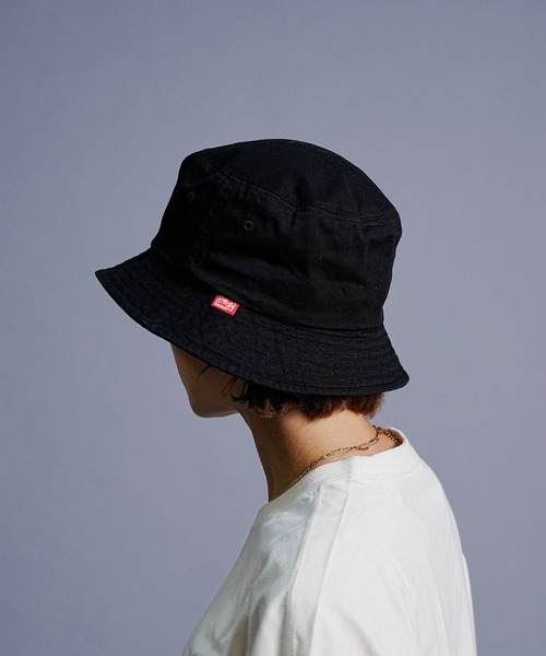 Manhattan Portage（マンハッタンポーテージ）の「Manhattan Portage/マンハッタンポーテージ ハット WAPPEN BUCKET HAT NYC MP190（ハット・メンズ・ベージュ系その他/グリーン系その他/ブラック×レッド・FREE）」の9枚目の写真
