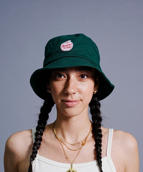 Manhattan Portage（マンハッタンポーテージ）の「Manhattan Portage/マンハッタンポーテージ ハット WAPPEN BUCKET HAT NYC MP190（ハット・メンズ・ベージュ系その他/グリーン系その他/ブラック×レッド・FREE）」の17枚目の写真