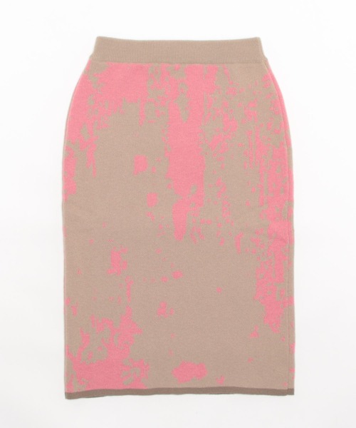 mi via loca（ミヴィアロカ）の「柄ジャガードニットスカート（スカート・レディース・ブルー/イエロー/キナリ/ベージュ・FREE）」の22枚目の写真