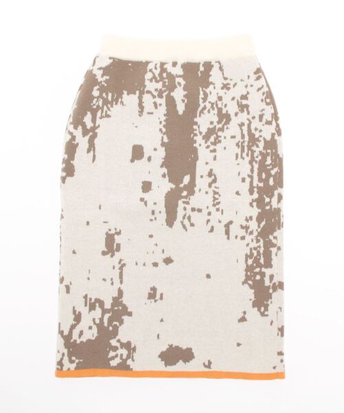 mi via loca（ミヴィアロカ）の「柄ジャガードニットスカート（スカート・レディース・ブルー/イエロー/キナリ/ベージュ・FREE）」の19枚目の写真