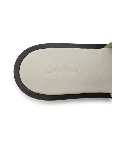 Mila Owen（ミラオーウェン）の「ミュールサンダル（サンダル・レディース・ブラック/ホワイト・38/36/37）」の9枚目の写真