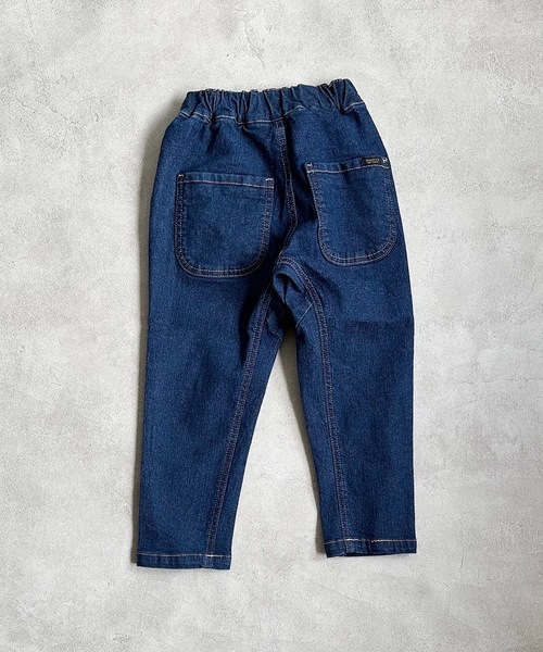BIG FIELD（ビッグフィールド）の「デニムエッグパンツ(80～150cm)（デニムパンツ・キッズ・ネイビー/ブルー・100/110/120/150/80/90/130/140/95）」の6枚目の写真