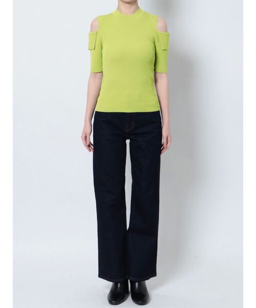 LAGUNAMOON（ラグナムーン）の「オリカエシスリーブニットプルオーバー（ニット/セーター・レディース・ホワイト/ブラック/グリーン系その他/ベージュ・FREE）」の11枚目の写真