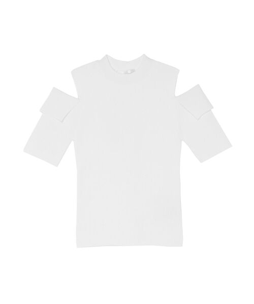 LAGUNAMOON（ラグナムーン）の「オリカエシスリーブニットプルオーバー（ニット/セーター・レディース・ホワイト/ブラック/グリーン系その他/ベージュ・FREE）」の16枚目の写真