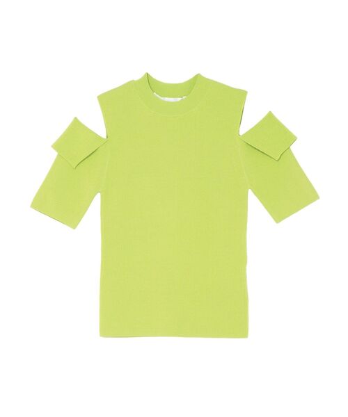 LAGUNAMOON（ラグナムーン）の「オリカエシスリーブニットプルオーバー（ニット/セーター・レディース・ホワイト/ブラック/グリーン系その他/ベージュ・FREE）」の19枚目の写真