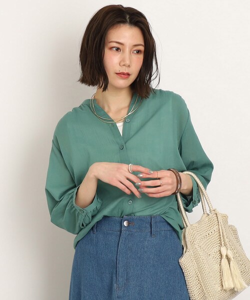 SHOO・LA・RUE（シューラルー）の「◇綿シフォン 前開きブラウス