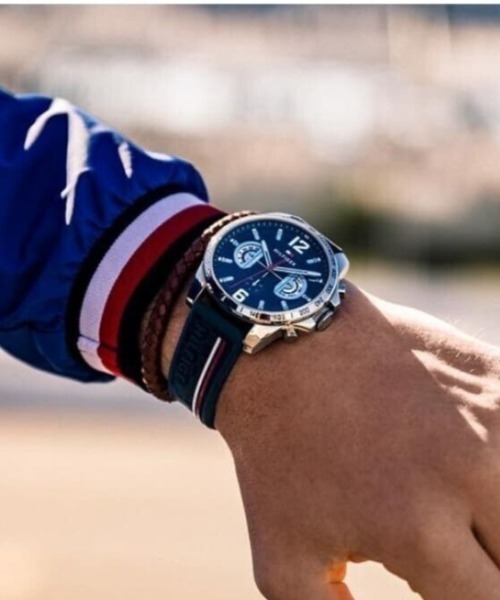 TOMMY HILFIGER（トミーヒルフィガー）の「【TOMMY HILFIGER】トミーヒルフィガー クォーツ 腕時計（アナログ腕時計・メンズ・ネイビー系・FREE）」の5枚目の写真