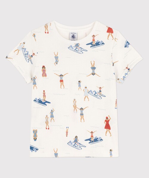 PETIT BATEAU（プチバトー）の「プリント半袖Ｔシャツ（Tシャツ/カットソー・キッズ・オフホワイト・6YEAR/8YEAR/10YEAR/12YEAR）」の5枚目の写真