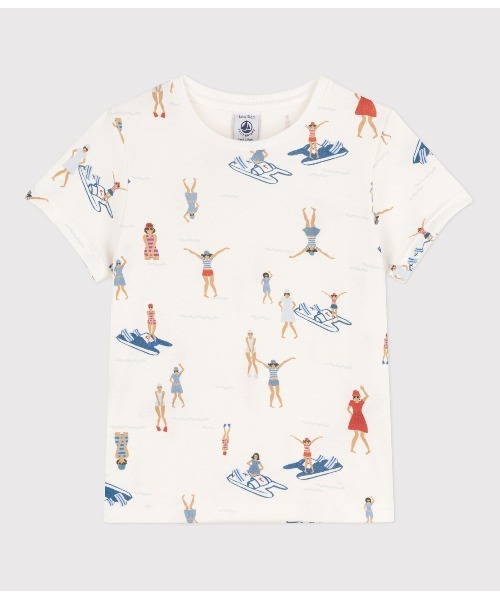 PETIT BATEAU（プチバトー）の「プリント半袖Ｔシャツ（Tシャツ/カットソー・キッズ・オフホワイト・6YEAR/8YEAR/10YEAR/12YEAR）」の2枚目の写真