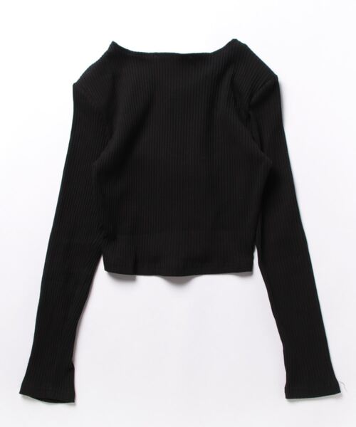 chuclla（チュクラ）の「カラビナ デザインリブカットソー chw23s037（カーディガン/ボレロ・レディース・ブラック・FREE）」の16枚目の写真