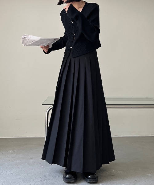 chuclla（チュクラ）の「カラビナ デザインリブカットソー chw23s037（カーディガン/ボレロ・レディース・ブラック・FREE）」の3枚目の写真