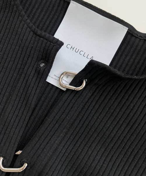 chuclla（チュクラ）の「カラビナ デザインリブカットソー chw23s037（カーディガン/ボレロ・レディース・ブラック・FREE）」の14枚目の写真
