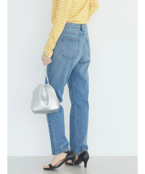 AMERICAN HOLIC（アメリカンホリック）の「ストレートデニム（デニムパンツ・レディース・インディゴブルー・S/M/L）」の6枚目の写真