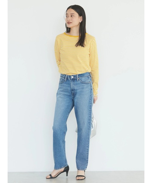 AMERICAN HOLIC（アメリカンホリック）の「ストレートデニム（デニムパンツ・レディース・インディゴブルー・S/M/L）」の2枚目の写真