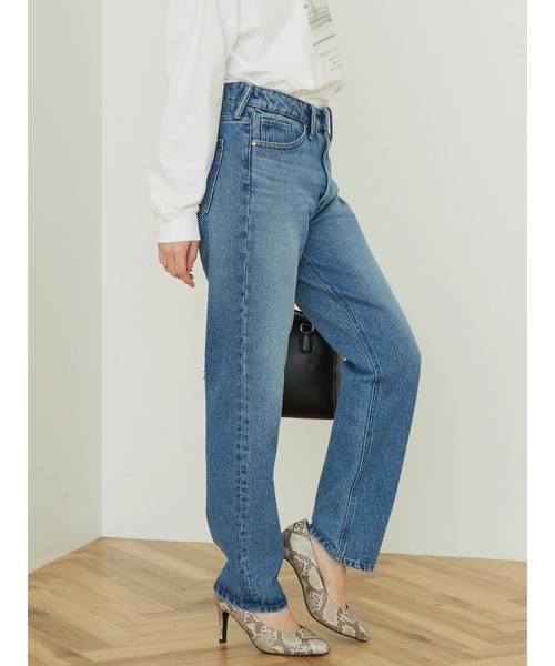 AMERICAN HOLIC（アメリカンホリック）の「ストレートデニム（デニムパンツ・レディース・インディゴブルー・S/M/L）」の18枚目の写真