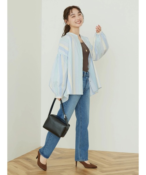 AMERICAN HOLIC（アメリカンホリック）の「ストレートデニム（デニムパンツ・レディース・インディゴブルー・S/M/L）」の12枚目の写真