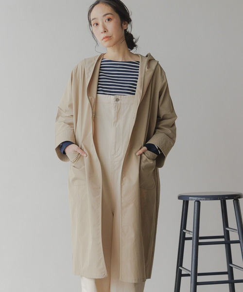 studio CLIP（スタディオクリップ）の「【マシンウォッシャブル/花粉ガード】ニュアンスフーディコート[プチサイズあり]（その他アウター・レディース・ライトグレー/ベージュ/カーキ/イエロー・FREE/PF）」の18枚目の写真