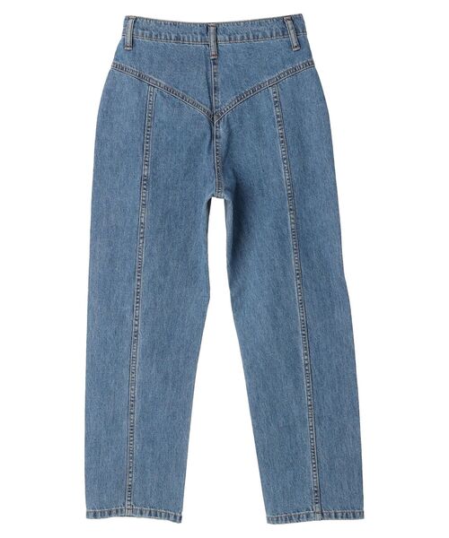 Green Parks(グリーンパークス)の「・Double Flags キリカエデニムパンツ(デニムパンツ・レディース・ライトインディゴブルー/ブラック・L/M)」の7枚目の写真