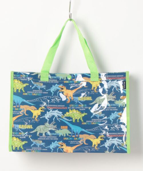 Kids Foret(キッズフォーレ)の「恐竜・昆虫・働く車・海の生き物柄プールバッグ(トートバッグ・キッズ・グリーン/ネイビー/ブラック/サックスブルー/ブルー・FREE)」の4枚目の写真