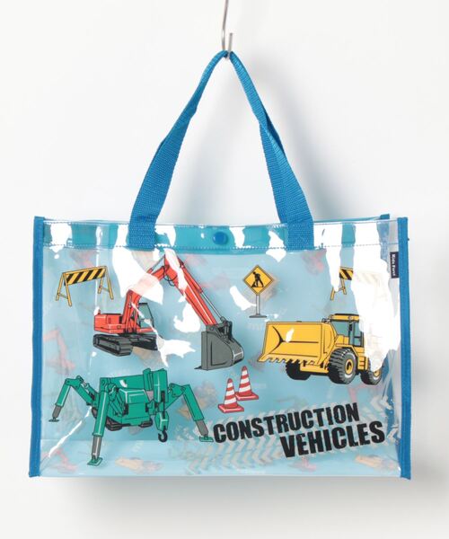 Kids Foret(キッズフォーレ)の「恐竜・昆虫・働く車・海の生き物柄プールバッグ(トートバッグ・キッズ・グリーン/ネイビー/ブラック/サックスブルー/ブルー・FREE)」の5枚目の写真