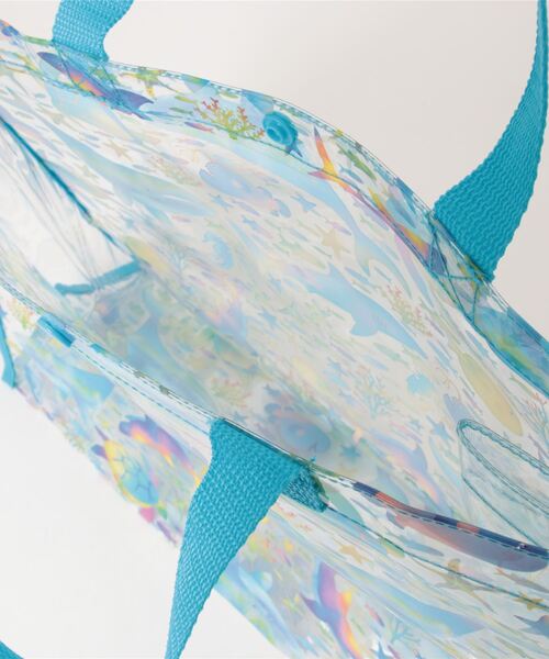 Kids Foret(キッズフォーレ)の「恐竜・昆虫・働く車・海の生き物柄プールバッグ(トートバッグ・キッズ・グリーン/ネイビー/ブラック/サックスブルー/ブルー・FREE)」の6枚目の写真