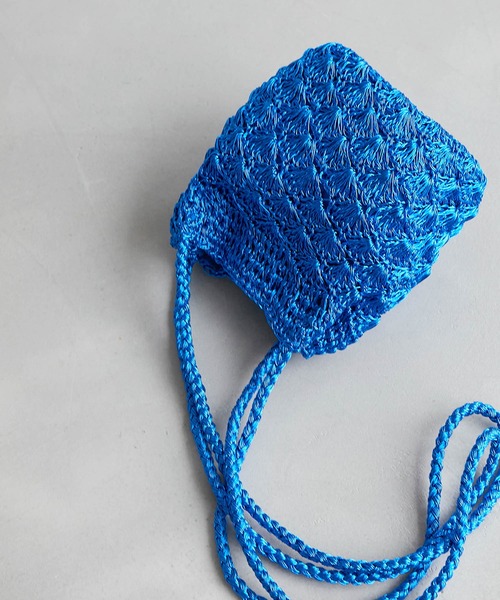 ROPE' PICNIC(ロペピクニック)の「メタリックヤーンバケットミニショルダーバッグ(ショルダーバッグ・レディース・シルバー/ブルー系その他5・FREE)」の1枚目の写真