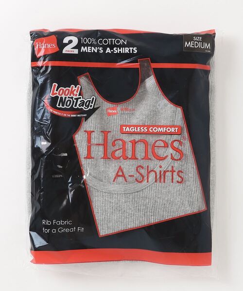 HANES（ヘインズ）の「【Hanes】2Pセット！　チューブボディマルチタンクトップ　HM2-K701（タンクトップ・メンズ・ブラック/ホワイト/グレー/マルチ・S/M/L）」の10枚目の写真