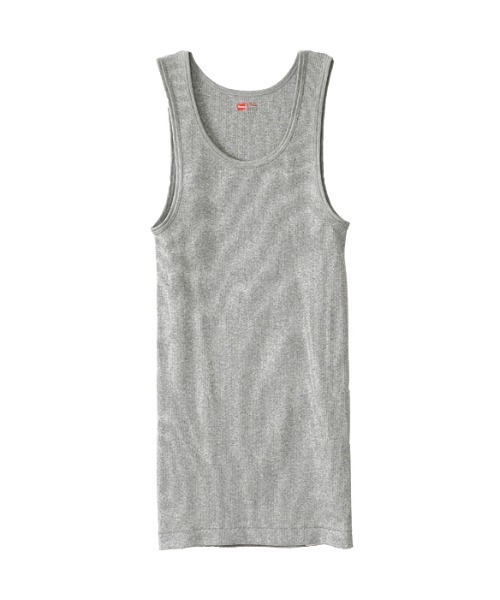 HANES（ヘインズ）の「【Hanes】2Pセット！　チューブボディマルチタンクトップ　HM2-K701（タンクトップ・メンズ・ブラック/ホワイト/グレー/マルチ・S/M/L）」の8枚目の写真