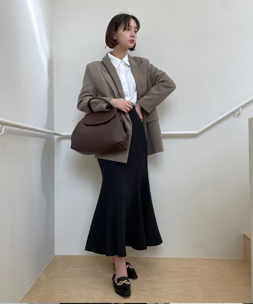 my twilight(マイトワイライト)の「mytwilight 2way がま口クシュクシュバッグ(ショルダーバッグ・レディース・ベージュ/ダークブラウン/アイボリー・FREE)」の20枚目の写真