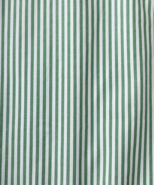 make a ray!（メイク ア レイ！）の「無地＆ストライプ柄 ビッグシルエット レギュラーカラー ブロード 長袖シャツ/オーバーサイズ（シャツ/ブラウス・メンズ・ベージュ/パープル/ブルー系その他/グリーン/ホワイト系その他/ホワイト/ブラック系その他/レモンイエロー/ブラック/サックスブルー・M/L/XL）」の19枚目の写真