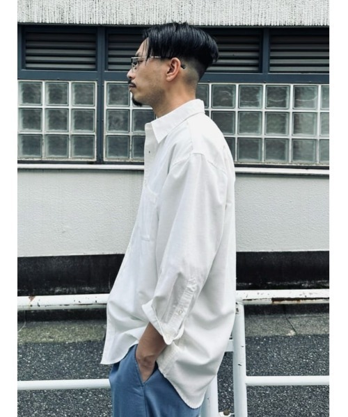 BACK NUMBER(バックナンバー)の「【BACK NUMBER】サラサラリネン混7分袖シャツ(シャツ/ブラウス・メンズ・ホワイト/グリーン/ピンク/ベージュ・L/M/XL/S)」の16枚目の写真